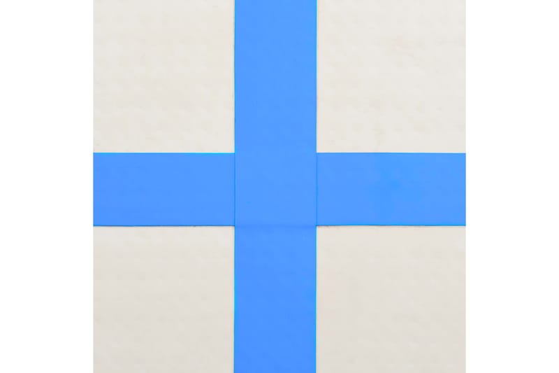 Uppblåsbar gymnastikmatta med pump 200x200x10 cm PVC blå - Blå - Sport & fritid - Hemmagym - Träningsredskap - Gymnastikmatta & Airtrack