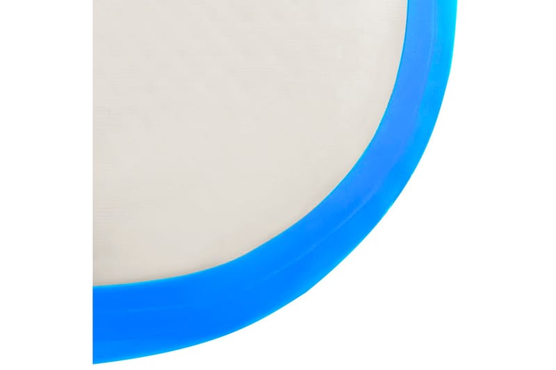 Uppblåsbar gymnastikmatta med pump 800x100x15 cm PVC blå - Blå - Gymnastikmatta & Airtrack