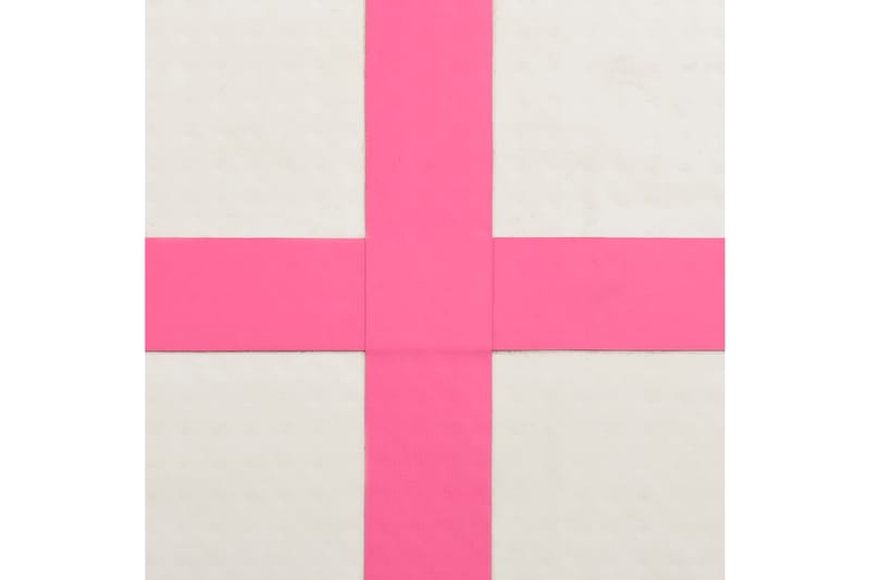 Uppblåsbar gymnastikmatta med pump 500x100x20 cm PVC rosa - Rosa - Sport & fritid - Hemmagym - Träningsredskap - Gymnastikmatta & Airtrack