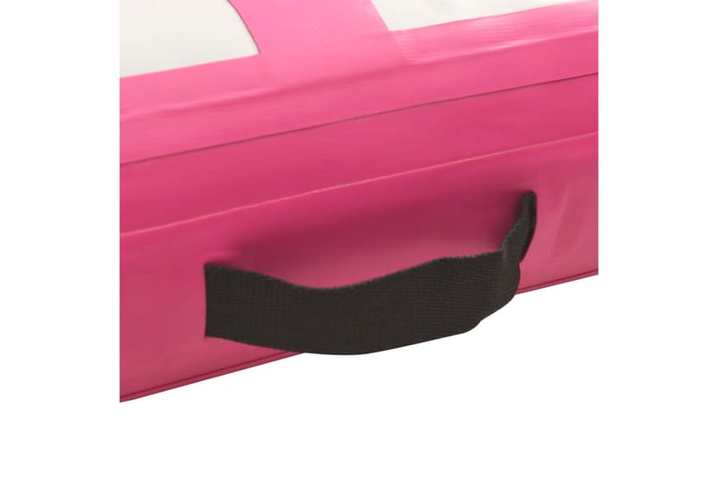 Uppblåsbar gymnastikmatta med pump 200x200x20 cm PVC rosa - Rosa - Gymnastikmatta & Airtrack