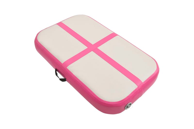 Uppblåsbar gymnastikmatta med pump 60x100x20 cm PVC rosa - Rosa - Sport & fritid - Hemmagym - Träningsredskap - Gymnastikmatta & Airtrack