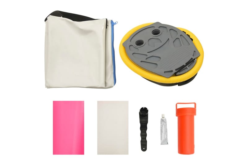 Uppblåsbar gymnastikmatta med pump 60x100x20 cm PVC rosa - Rosa - Sport & fritid - Hemmagym - Träningsredskap - Gymnastikmatta & Airtrack