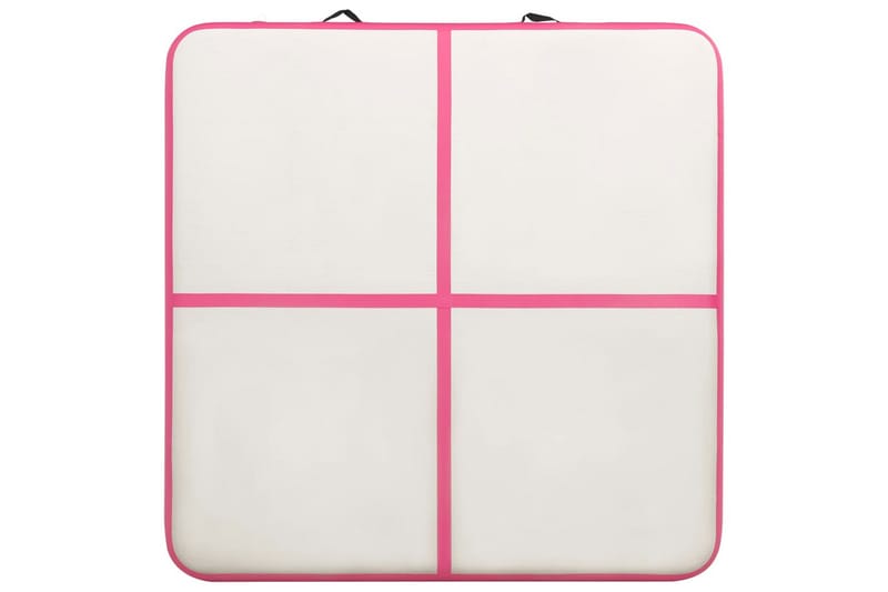 Uppblåsbar gymnastikmatta med pump 200x200x20 cm PVC rosa - Rosa - Sport & fritid - Hemmagym - Träningsredskap - Gymnastikmatta & Airtrack