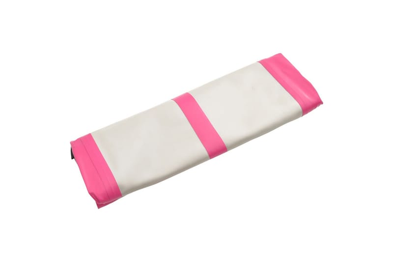 Uppblåsbar gymnastikmatta med pump 800x100x15 cm PVC rosa - Rosa - Gymnastikmatta & Airtrack