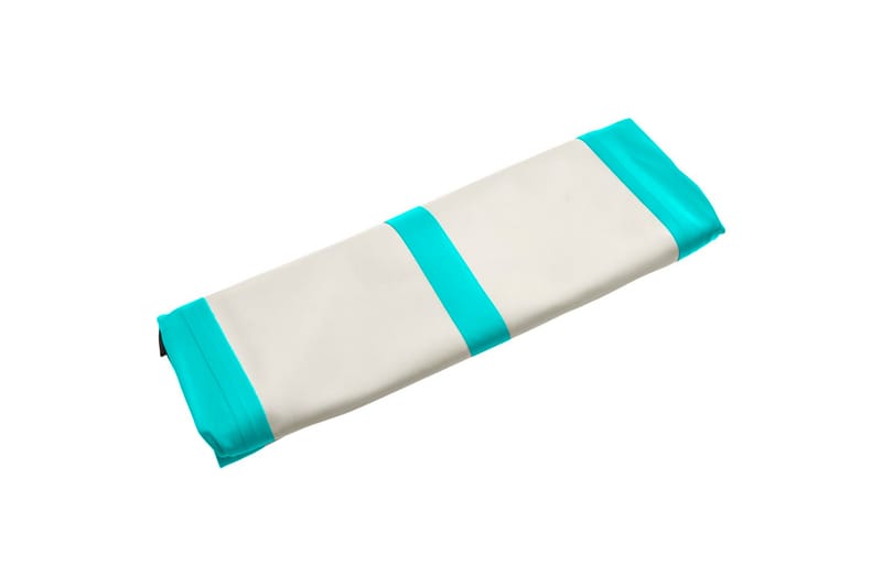 Uppblåsbar gymnastikmatta med pump 600x100x15 cm PVC grön - Grön - Sport & fritid - Hemmagym - Träningsredskap - Gymnastikmatta & Airtrack