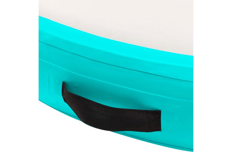 Uppblåsbar gymnastikmatta med pump 100x100x20 cm PVC grön - Grön - Gymnastikmatta & Airtrack
