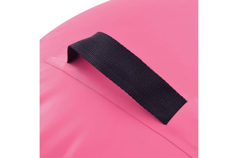 Uppblåsbar gymnastikrulle med pump 120x90 cm PVC rosa - Rosa - Gymgolv & pusselmatta