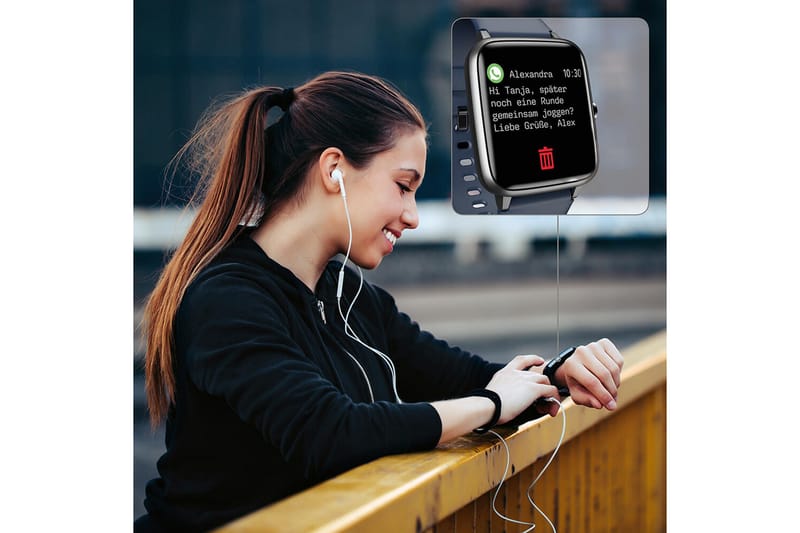 HAMA Fit Watch 4900 Smart Watch Blå - HAMA - Sport & fritid - Hemmagym - Träningsredskap