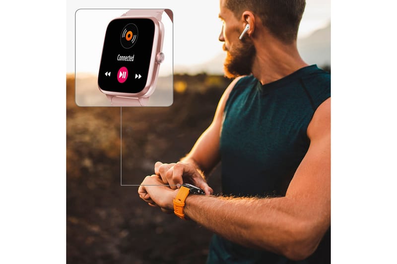 HAMA Fit Watch 5910 Smart Watch Rosé - Rosa - Sport & fritid - Hemmagym - Träningsredskap