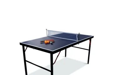 Hopfällbart Mini Pingisbord Inkl nät, 2 racketar & bollar 137x76 cm - Blå - Möbler - Bord & matgrupper - Spelbord - Pingisbord