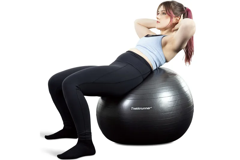 Pilatesboll 75 cm - Svart - Sport & fritid - Hemmagym - Träningsredskap