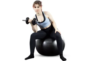 Pilatesboll 75 cm - Svart - Sport & fritid - Hemmagym - Träningsredskap