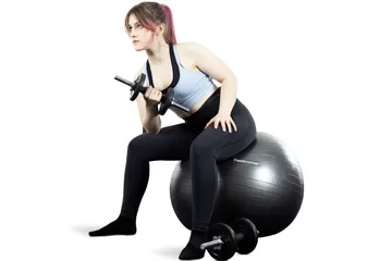 Pilatesboll 75 cm - Svart - Sport & fritid - Hemmagym - Träningsredskap