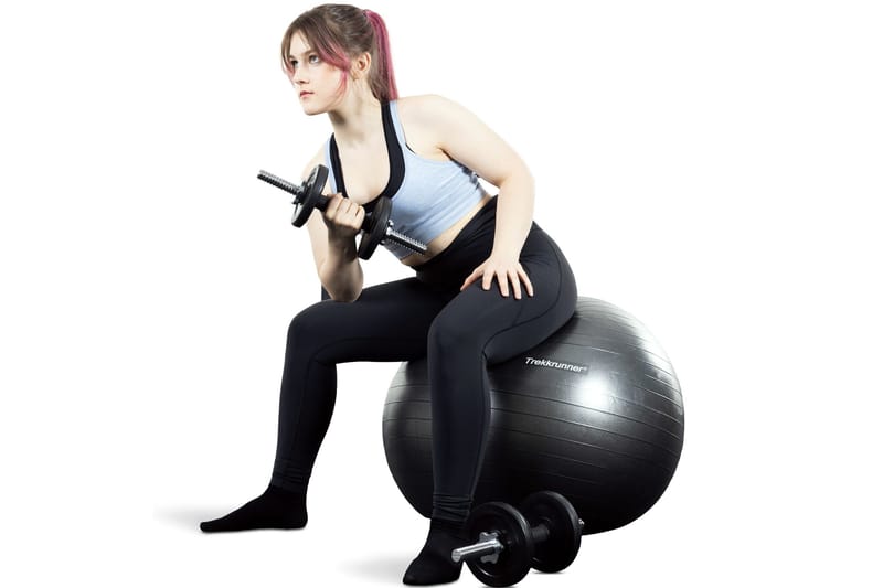 Pilatesboll 75 cm - Svart - Sport & fritid - Hemmagym - Träningsredskap