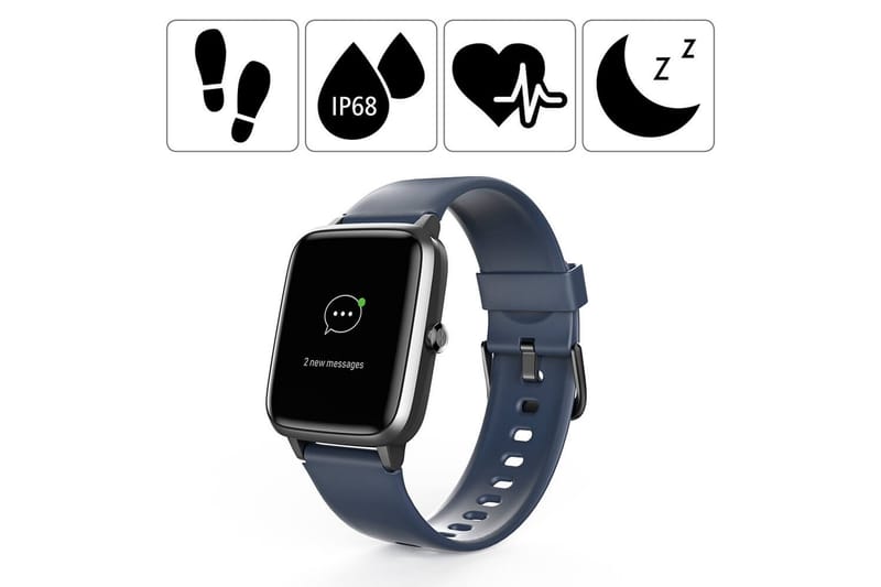 Smartklocka Hama Fit Watch 4900 Blå - Sport & fritid - Hemmagym - Träningsredskap