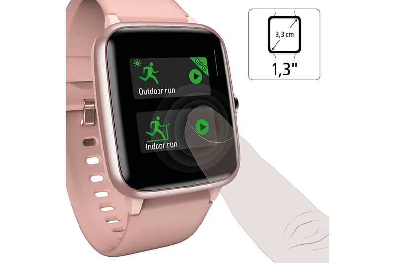 Smartklocka Hama Fit Watch 5910 Rosé - Sport & fritid - Hemmagym - Träningsredskap