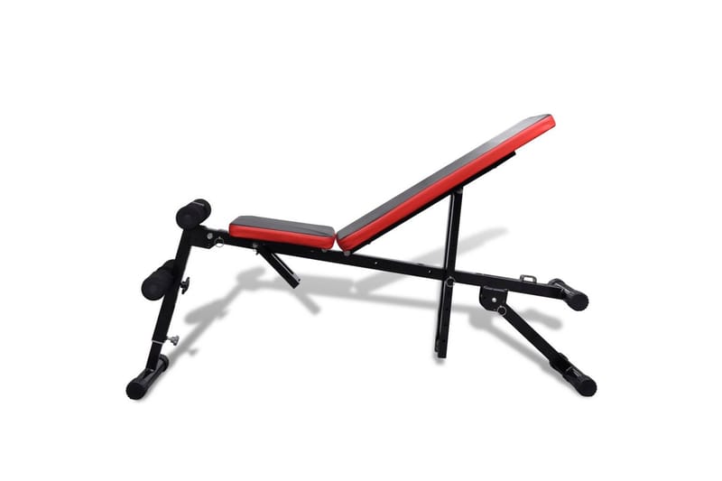 Justerbar Sit-up-bänk - Svart - Crossfit utrustning - Träningsbänk & bänkpressbänk