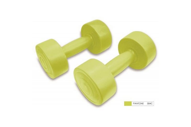 Ecobody Vinyl Hantlar 2 kg - Grön - Sport & fritid - Hemmagym - Vikter & skivstänger