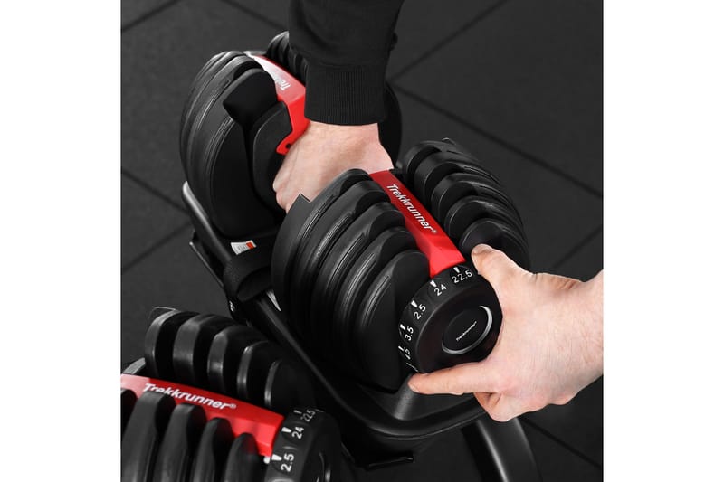 Justerbar hantel 2,5-24 kg - Svart - Sport & fritid - Hemmagym - Vikter & skivstänger