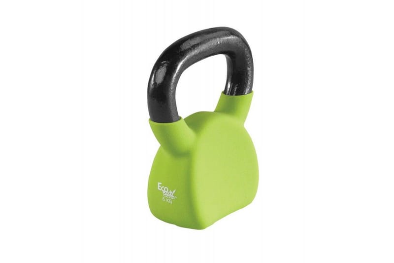 Ecobody Neoprene Kettlebell 10 kg - Grön - Crossfit utrustning - Kettlebells