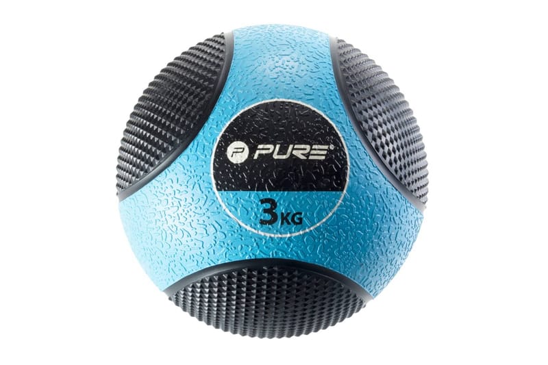 Pure2Improve Medicinboll 3 kg blå - Blå - Medicinboll