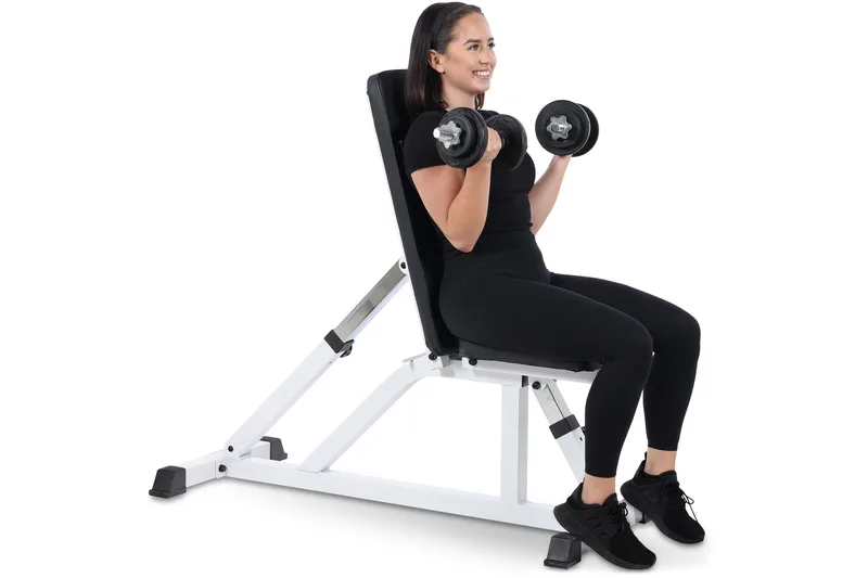 Träningsbänk - 300kg maxlast - Sport & fritid - Hemmagym - Vikter & skivstänger - Skivstångsset