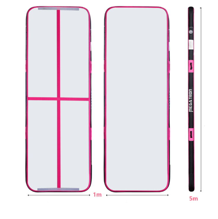 AirTrack | Luftvoltbana | Smidig montering och förvaring | 5x1 m | Rosa, undefined