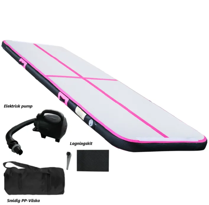 AirTrack | Luftvoltbana | Smidig montering och förvaring | 5x1 m | Rosa - Sport & fritid - Lek & sport - Sportredskap & sportutrusning