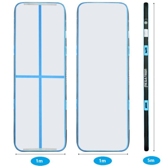 Airtrack Lyfco AirTrack | Luftvoltbana | Smidig montering och förvaring | 5x1 m Blå, undefined