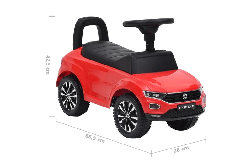 Ã…kbil Volkswagen T-Roc röd - Röd - Sport & fritid - Lek & sport - Lekplats & lekplatsutrustning