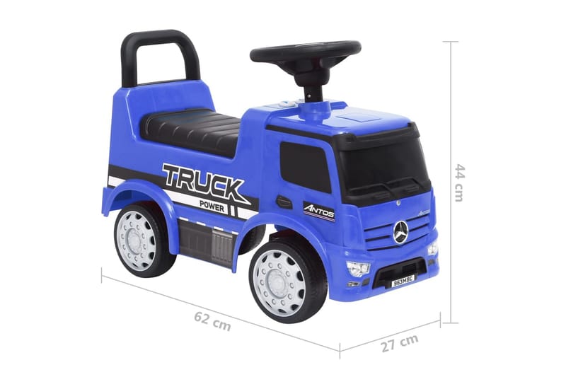 Barnbil Mercedes Benz lastbil blå - Blå - Lekfordon & hobbyfordon - Lekplats & lekplatsutrustning - Trampbil