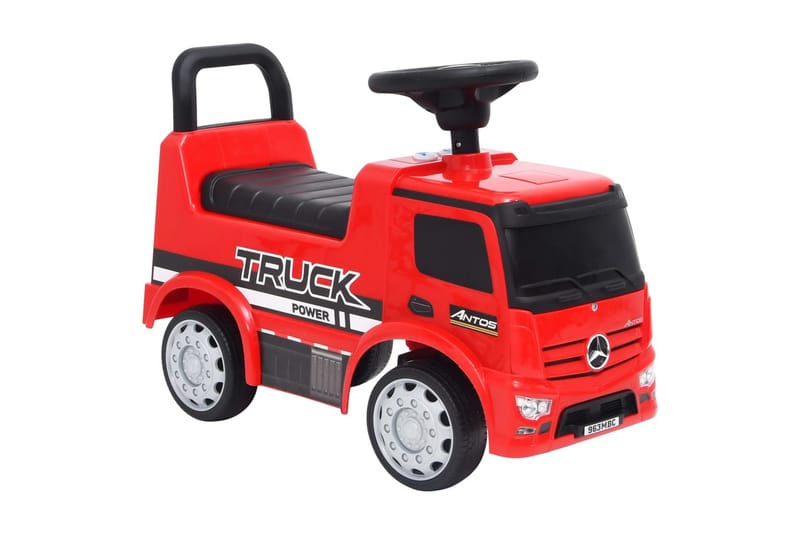 Barnbil Mercedes Benz lastbil röd - Röd - Lekplats & lekplatsutrustning - Trampbil - Lekfordon & hobbyfordon