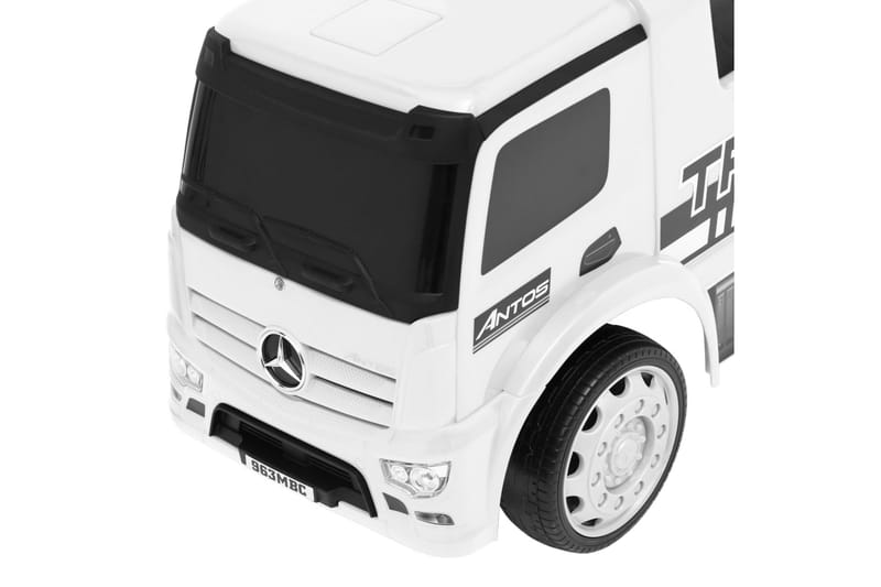 Barnbil Mercedes Benz lastbil vit - Vit - Lekplats & lekplatsutrustning - Trampbil - Lekfordon & hobbyfordon