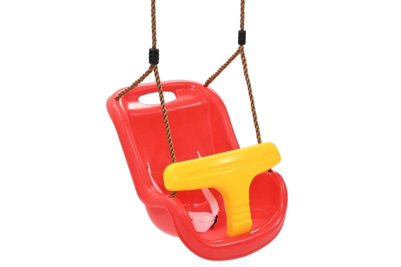 Barngunga med säkerhetsbälte PP röd - Röd - Lekplats & lekplatsutrustning - Gunga & gungställning