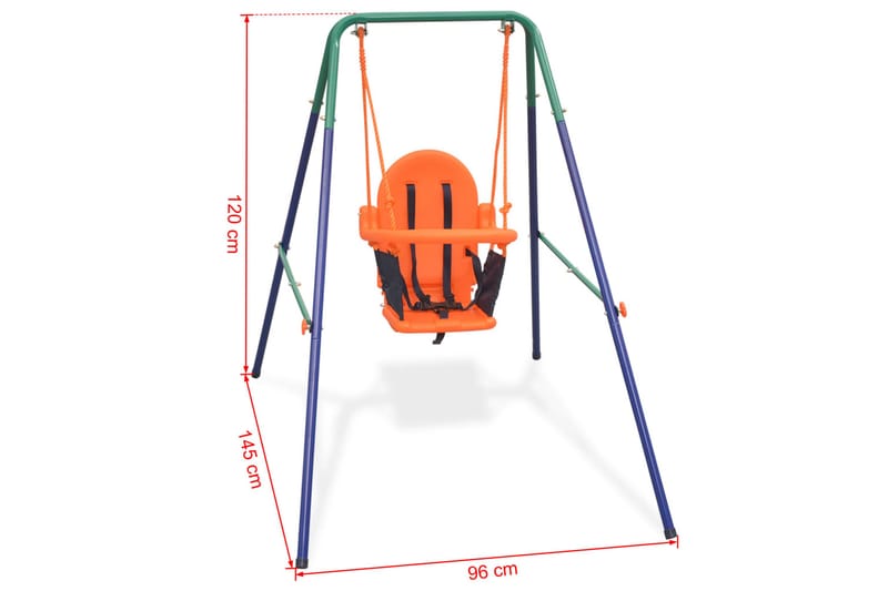 Barngunga set med säkerhetsbälte orange - Orange - Sport & fritid - Lek & sport - Lekplats & lekplatsutrustning