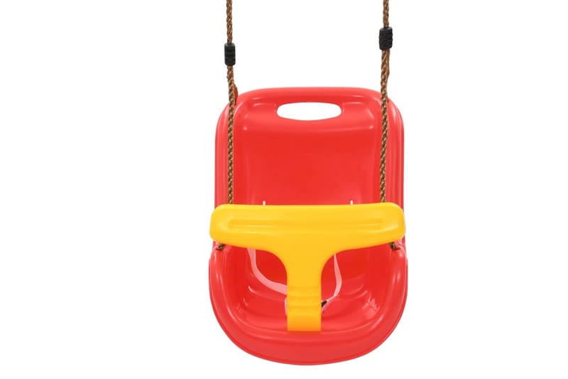 Barngungor 2 st med säkerhetsbälte PP röd - Röd - Lekplats & lekplatsutrustning - Gunga & gungställning