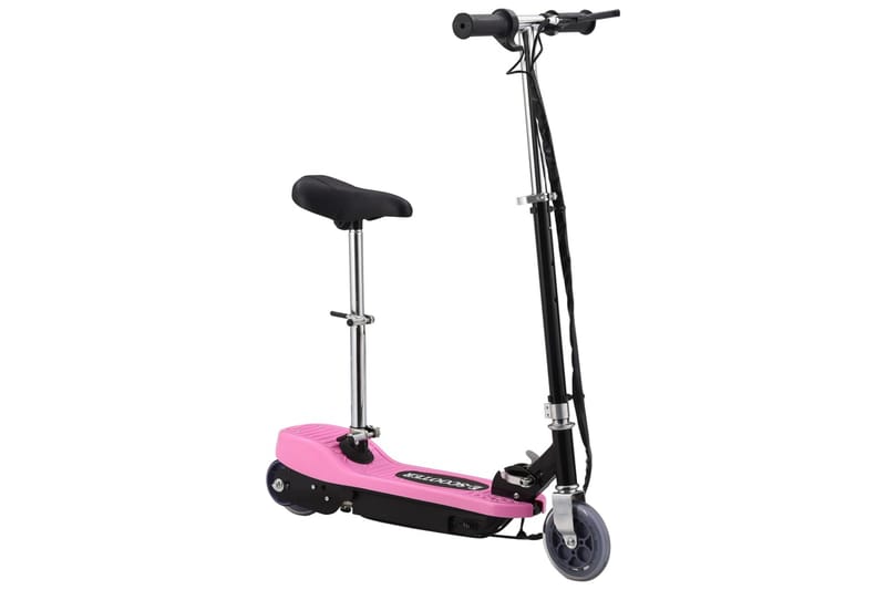 Elektrisk sparkcykel med sadel 120 W rosa - Rosa - Lekplats & lekplatsutrustning - Lekfordon & hobbyfordon - El scooter & el sparkcykel