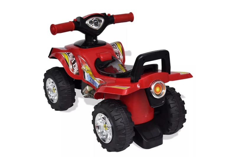 Fyrhjuling för barn med ljud och ljus röd - Röd - Lekplats & lekplatsutrustning - Lekfordon & hobbyfordon - Fyrhjuling barn