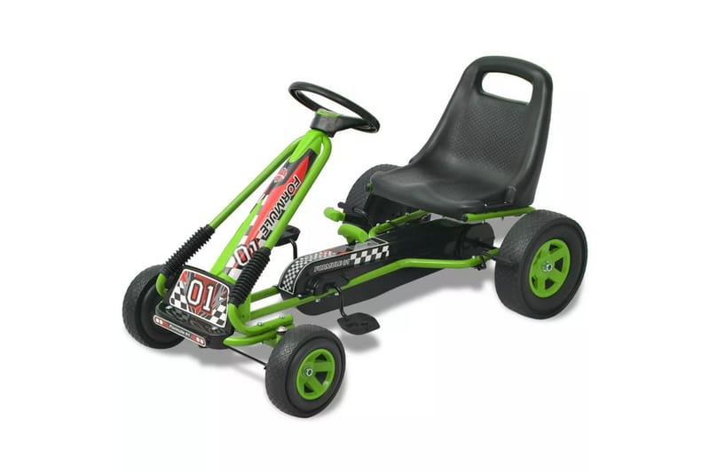 Gokart med pedal och justerbart säte grön - Grön - Sport & fritid - Lek & sport - Lekplats & lekplatsutrustning