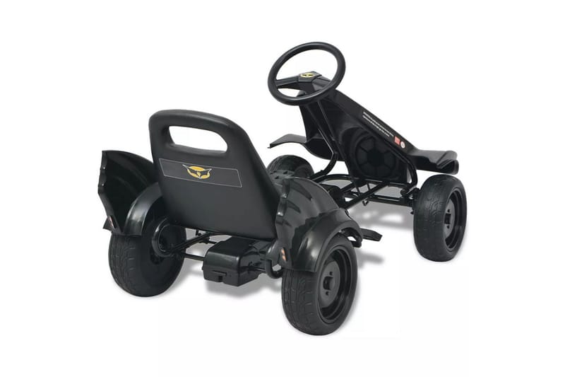 Gokart med pedaler och justerbart säte svart - Svart - Sport & fritid - Lek & sport - Lekplats & lekplatsutrustning