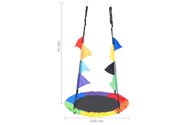 Gunga med flaggor 100 cm - Flerfärgad - Sport & fritid - Lek & sport - Lekplats & lekplatsutrustning