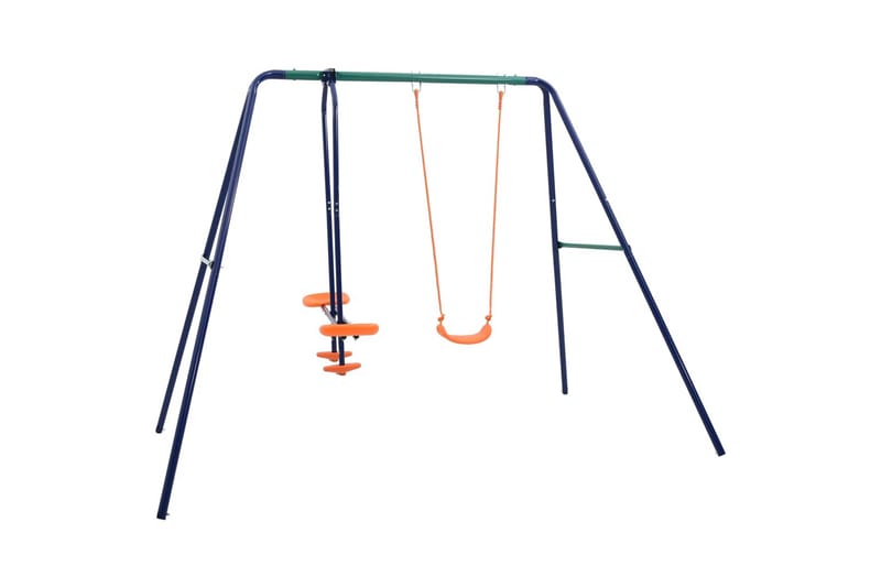 Gungställning med 3 sitsar stål - Orange - Sport & fritid - Lek & sport - Lekplats & lekplatsutrustning