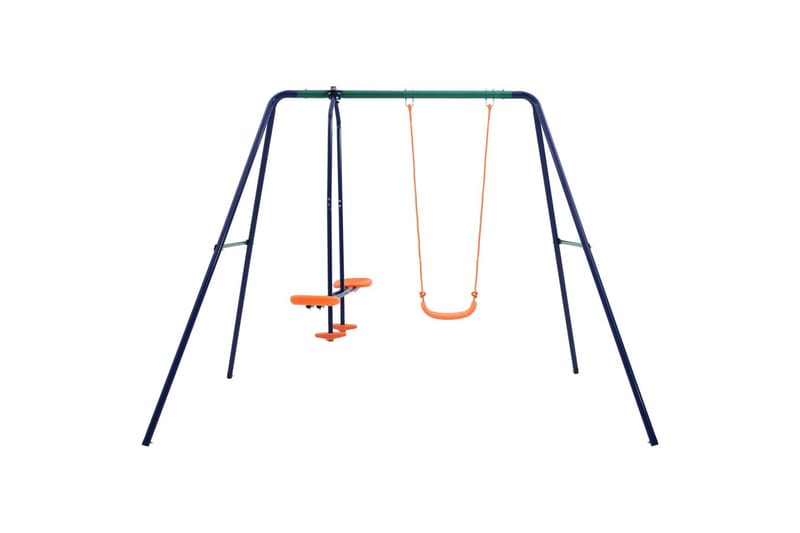 Gungställning med 3 sitsar stål - Orange - Sport & fritid - Lek & sport - Lekplats & lekplatsutrustning