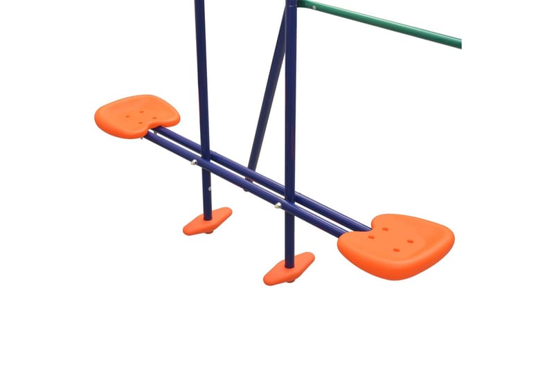 Gungställning med rutschkana och 3 sitsar orange - Orange - Rutschbana - Lekplats & lekplatsutrustning