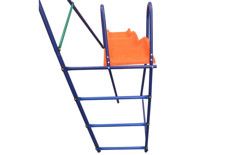 Gungställning med rutschkana och 3 sitsar orange - Orange - Sport & fritid - Lek & sport - Lekplats & lekplatsutrustning
