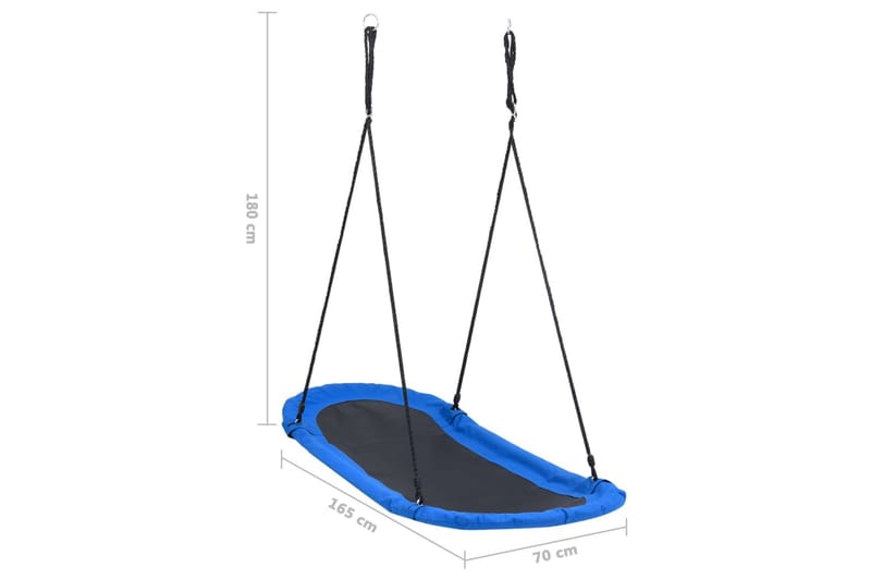 Kompisgunga med flaggor 165x70 cm - Flerfärgad - Sport & fritid - Lek & sport - Lekplats & lekplatsutrustning