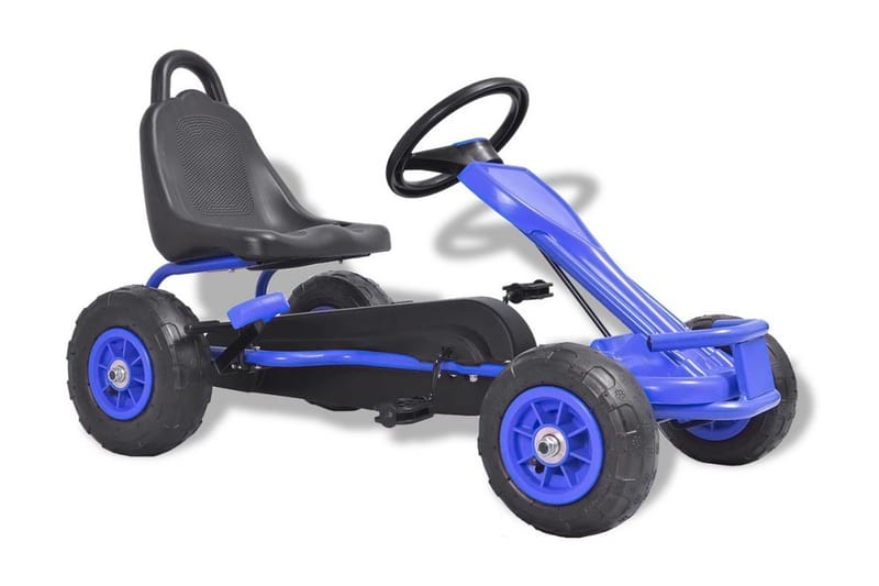 Pedaldriven gokart med luftfyllda däck blå - Blå - Lekfordon & hobbyfordon - Lekplats & lekplatsutrustning - Trampbil
