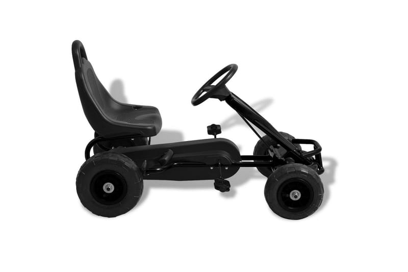 Pedaldriven gokart med luftfyllda däck svart - Svart - Sport & fritid - Lek & sport - Lekplats & lekplatsutrustning