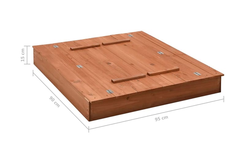 Sandlåda furu 95x90x15 cm - Brun - Sport & fritid - Lek & sport - Lekplats & lekplatsutrustning