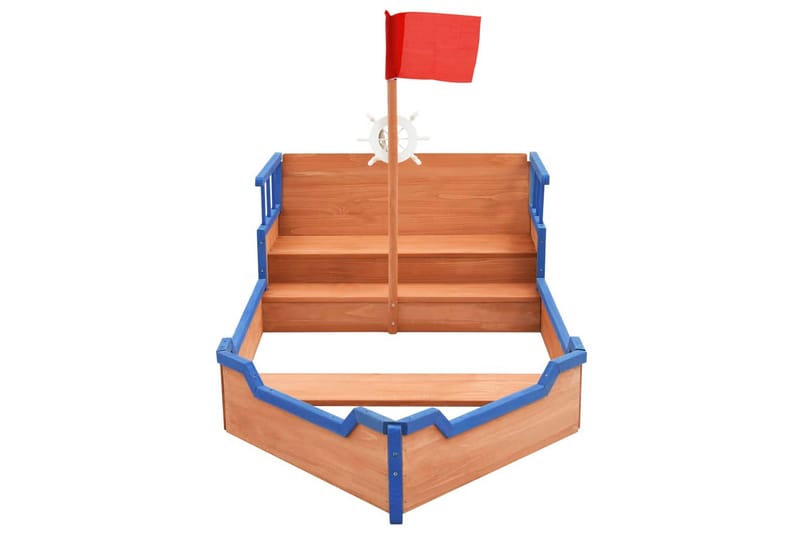 Sandlåda piratskepp furu 190x94,5x101 cm - Flerfärgad - Lekplats & lekplatsutrustning - Sandlåda